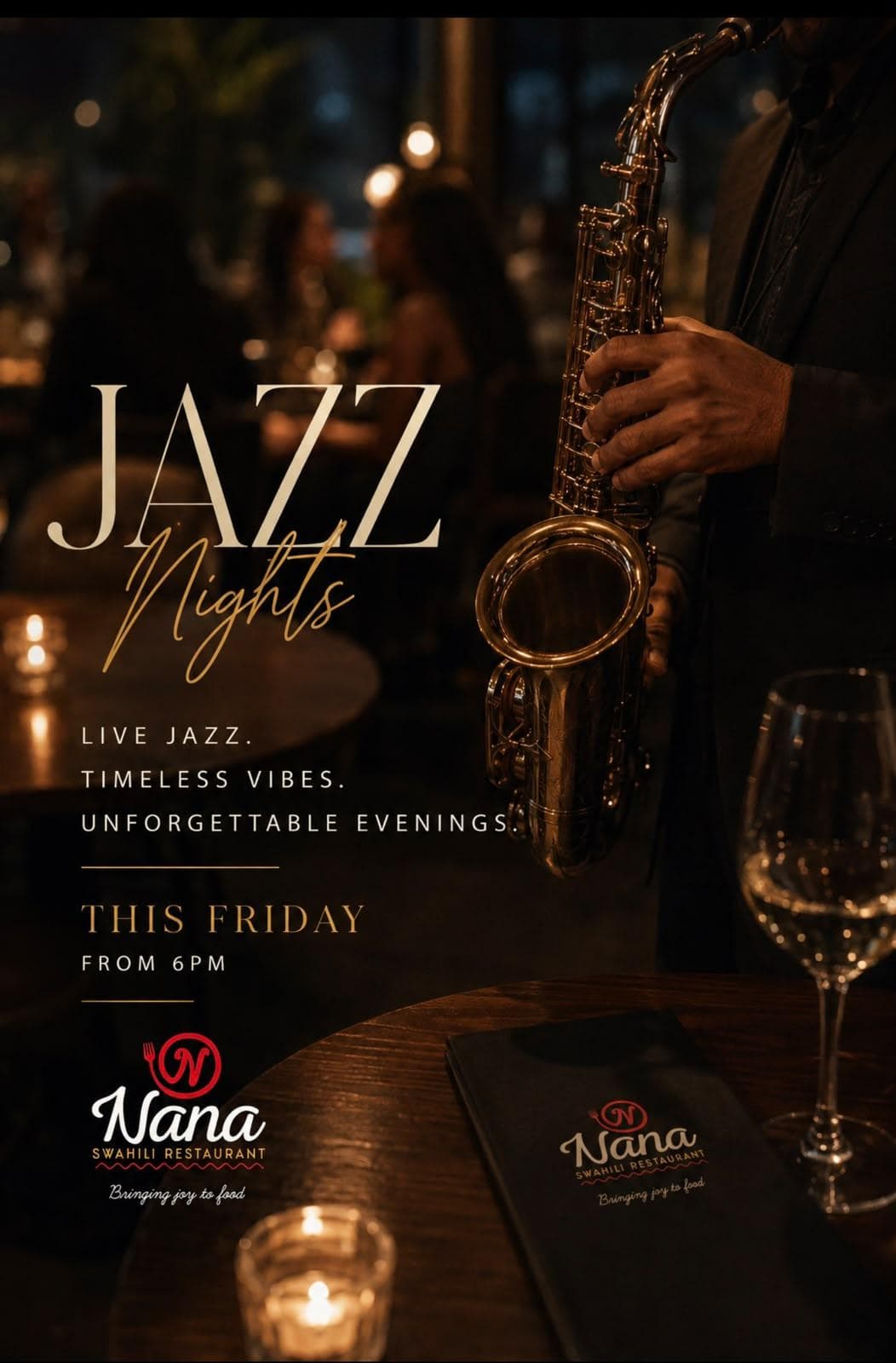 Poster for Jazz Nights At Nana Swahili