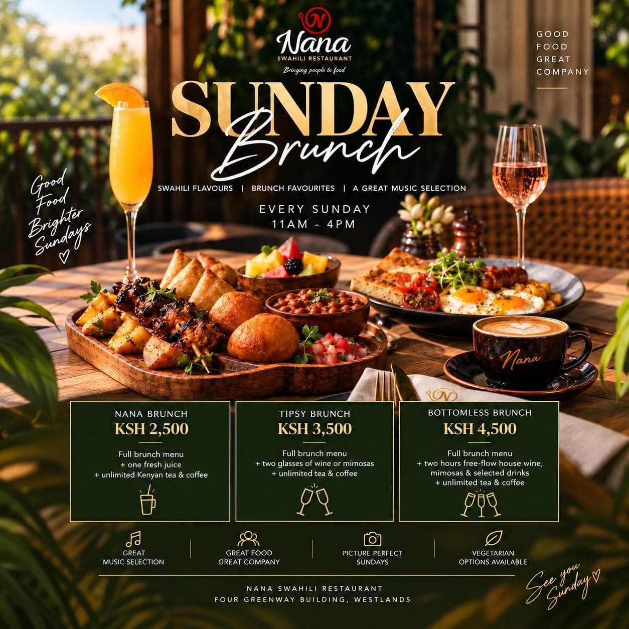 Poster for Nana Swahili Sunday Brunch