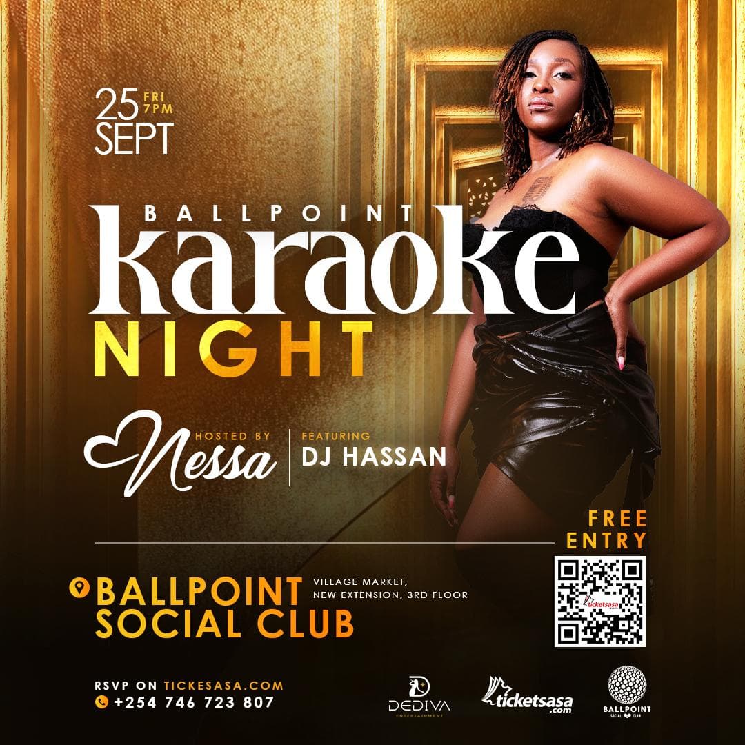 Poster for Ballpoint Karaoke - September Edition Hosted By Nessa Ft Dj Hassan.