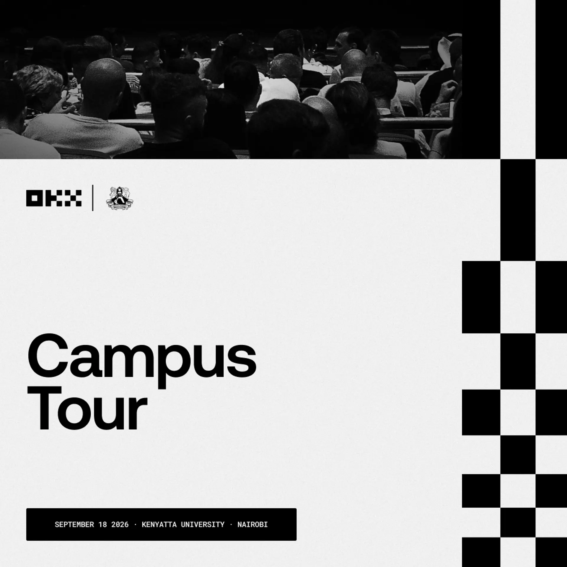 Poster for OKX Campus Tour